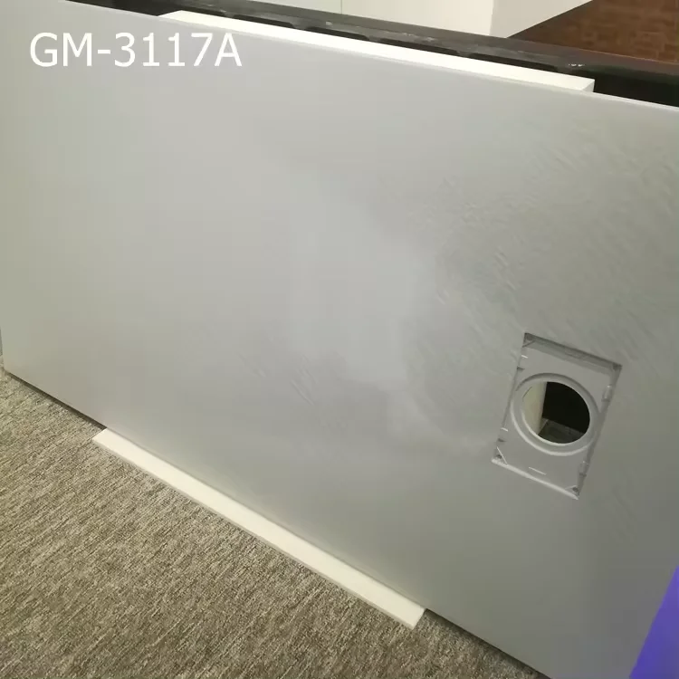 High-Grade SMC Material Custom Size Modern Design High-Grade Shower Tray in Grey Black Bathroom Tray