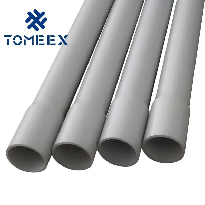 PVC Electrical Pipe Flexible Pipes Bulk And Fittings Schedule 40 20mm Pvc Conduit