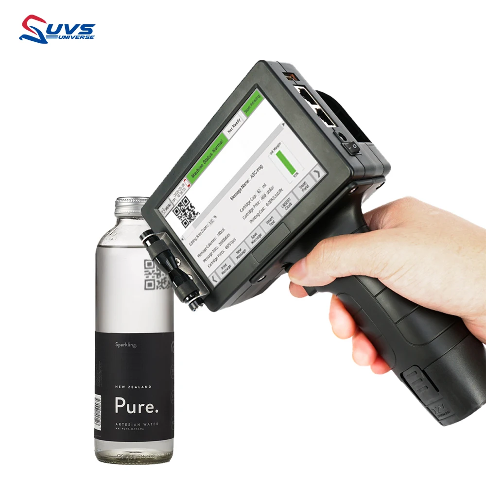 On Sale Handheld Inkjet Colour Pvc Card Logo Printer 12.7mm Date Pad Mugs Printing Machine