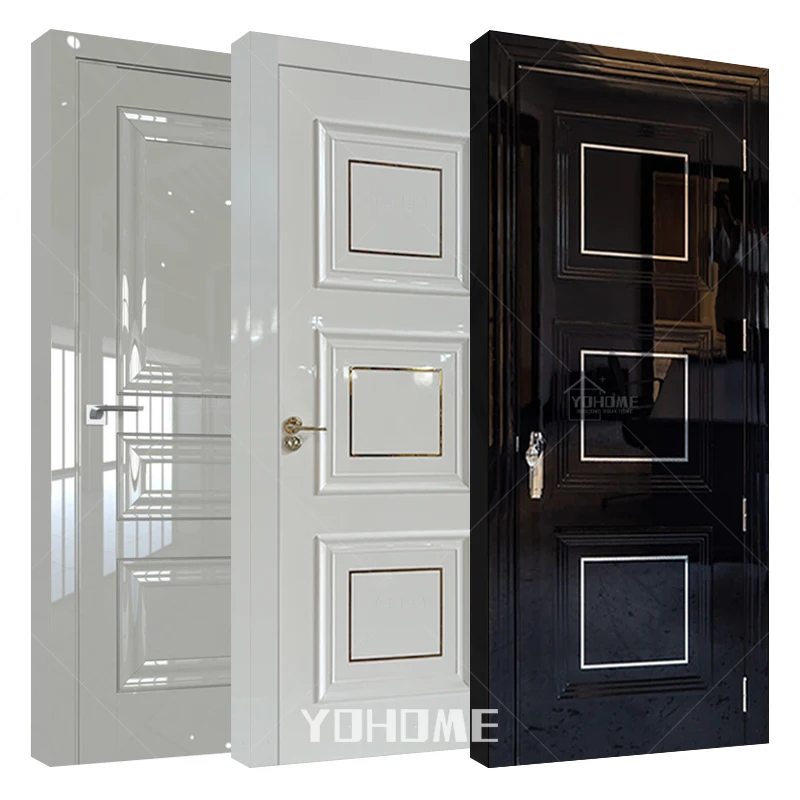 UK high gloss internal door 80cm luxury internal door design imported doors