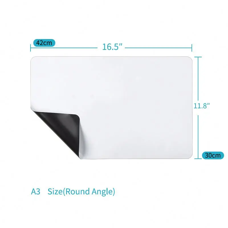 Dry erase white board refrigerator wall home kitchen decor chalk board blank sublimation fridge magnets