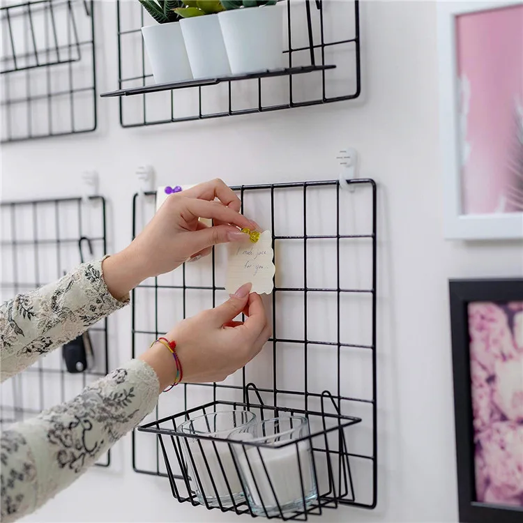 Wire Wall Grid Panel, Photo Wall Display, Hanging Picture Wall