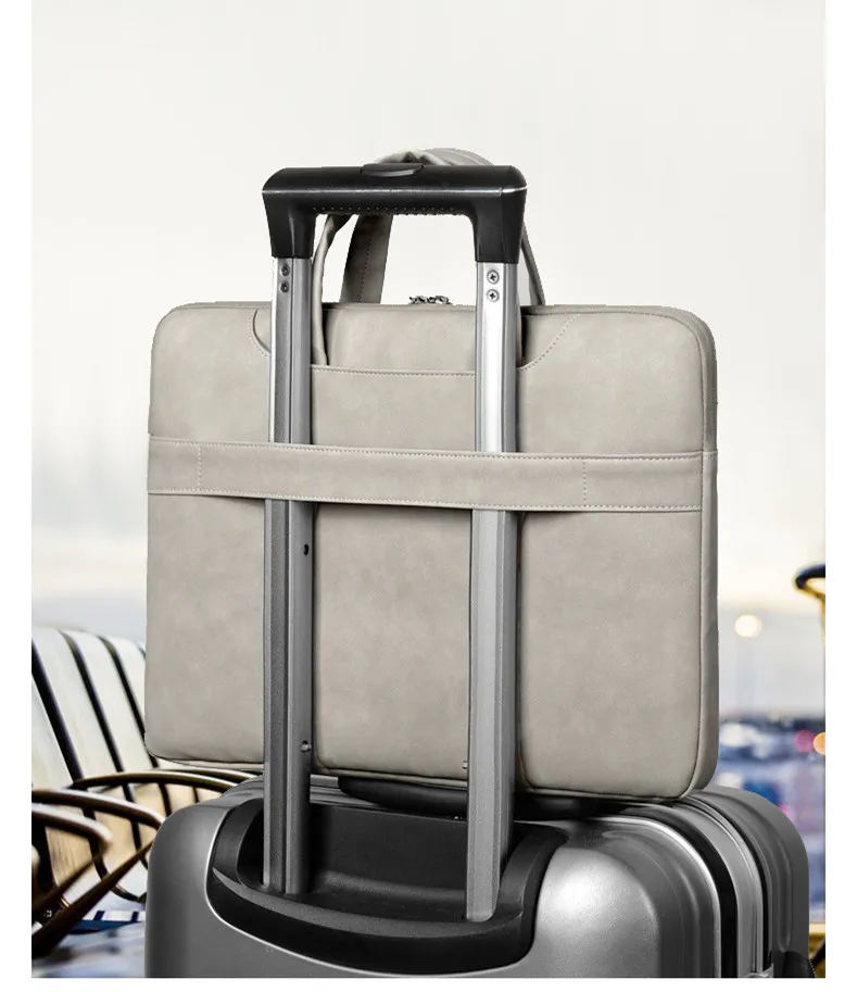 Laptop Bag 15.6 Inch Briefcase Messenger Bag Carrying for Work Custom PU leather Laptop Case Sleeve Computer Bag for Men Women
