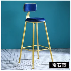 Bar Chairs Nordic Tall Cheap Counter Furniture Gold Metal Leather Back Luxury Kitchen Modern High Stool Bar Chairs For Bar Table