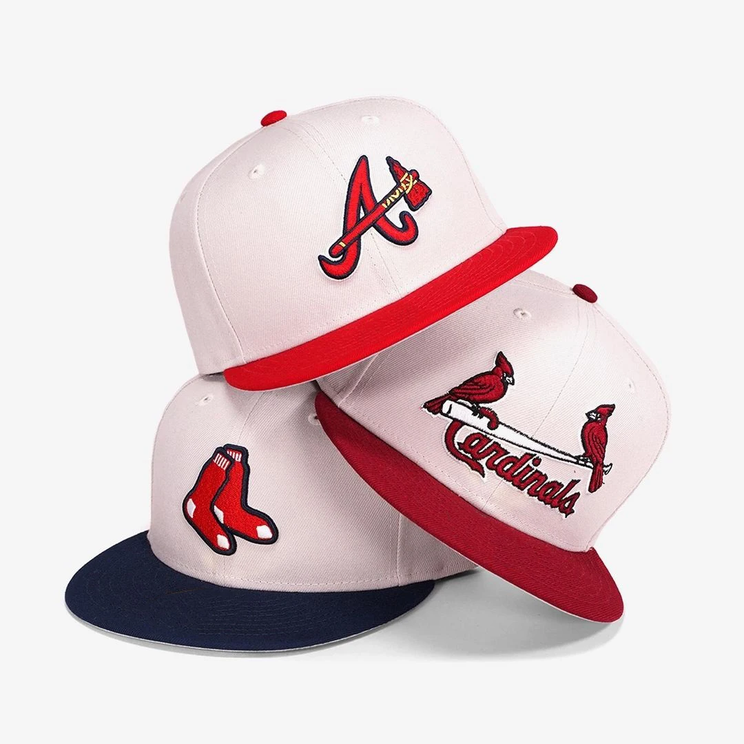 Gorras Wholesale 3D embroidery era sports caps fitted baseball hat custom logo fitted caps with flat brim