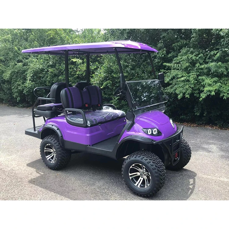 New Off Road 4 Wheel Drive Street Legal Club Car Electric Golf Cart 4 Seater