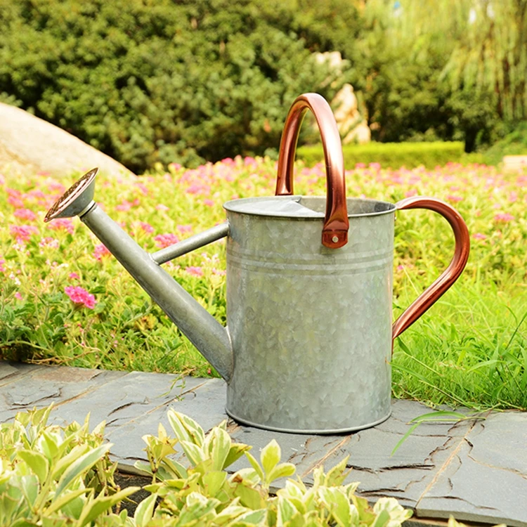 High quality wholesale galvanized metal 3.8L 0.57kg vintage watering can