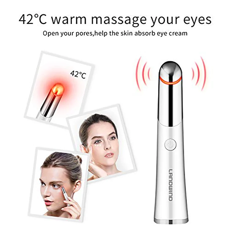  Deery Rechargeable Electric Lift Stainless Steel Touch Face Anti Wrinkle Eye Beauty Massager