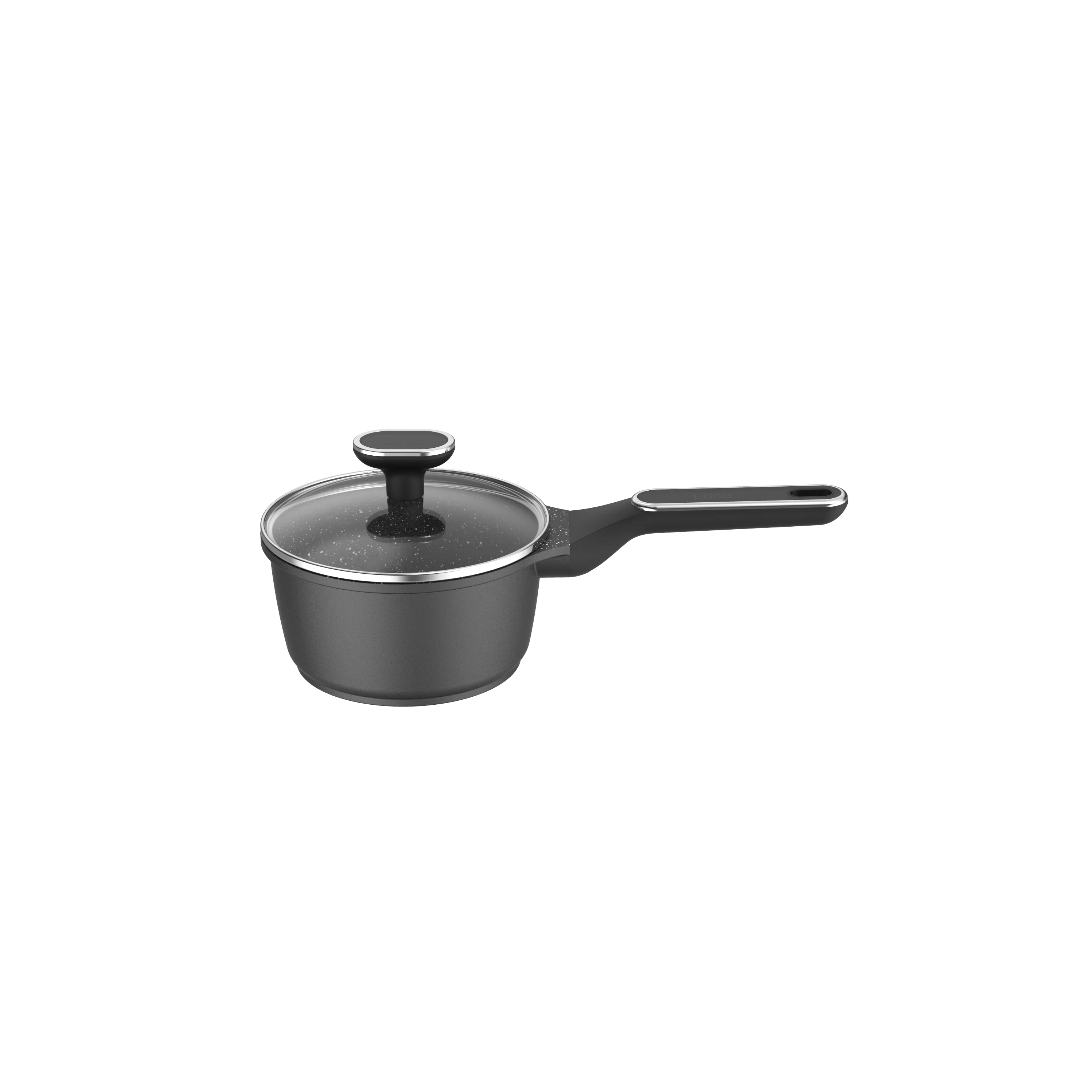 BESCO OEM Escalation Series 16-20cm Nonstick Marble Coating Cast Aluminum Milk Pan Sauce Pan Saucepan with Bakelite Handle & Lid