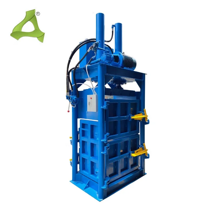 50 ton Metal  Hydraulic  Vertical  Baler Press  Used Clothes Waste Paper and Plastic Machine