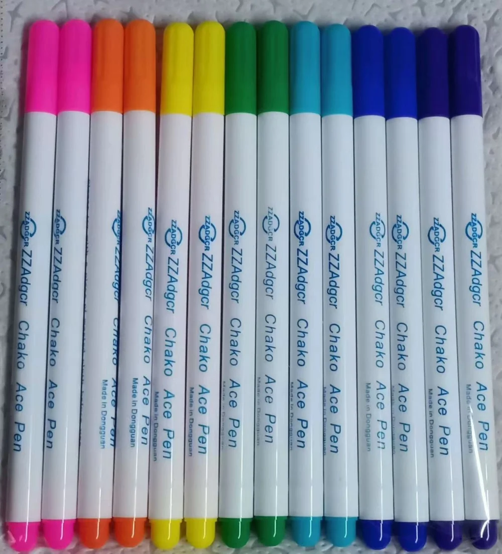 Water Erasable Fabric Marking Pens  Disappearing Ink Fabric Marker Pens Vanishing Water Soluble Pen markers on the fabric
