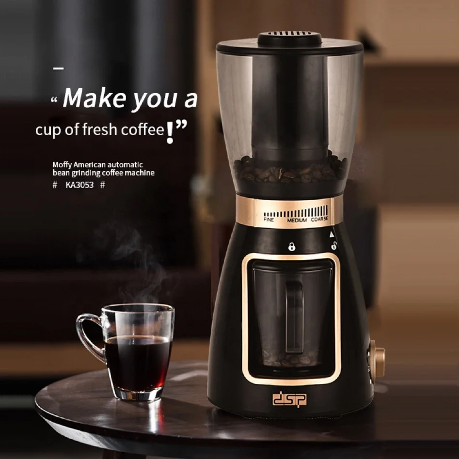 Factory Wholesale Elenctric Coffee Machine Mill Coffee Grinder Maker Machine Coffee Grinder Automatic Electric Color Box OEM ABS