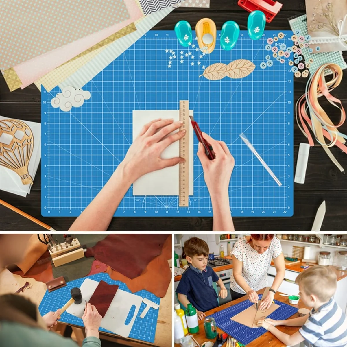 A0 A1 A2 A3 A4 5-layers PVC Cutting Board Self-healing Double Sided Cutting Mat Durable Rotary Cutting Mat for Craft Sewing