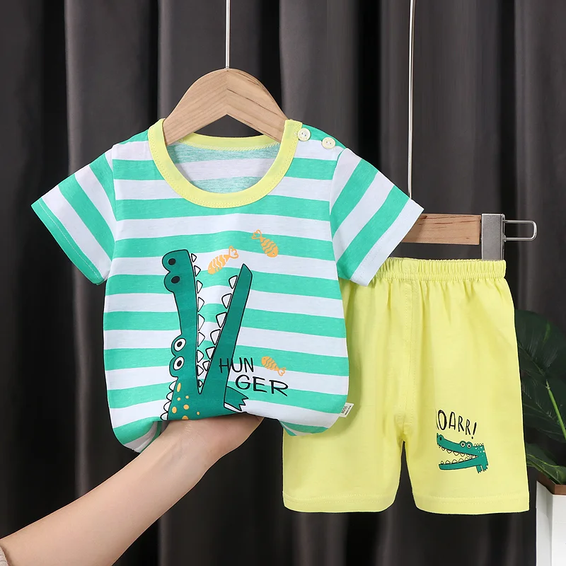 2024 New Fashion Wholesale Kids  Clothing Boutique Summer Short Sleeve Outfits Cheap Price Kids Clothes For Boys And Girls