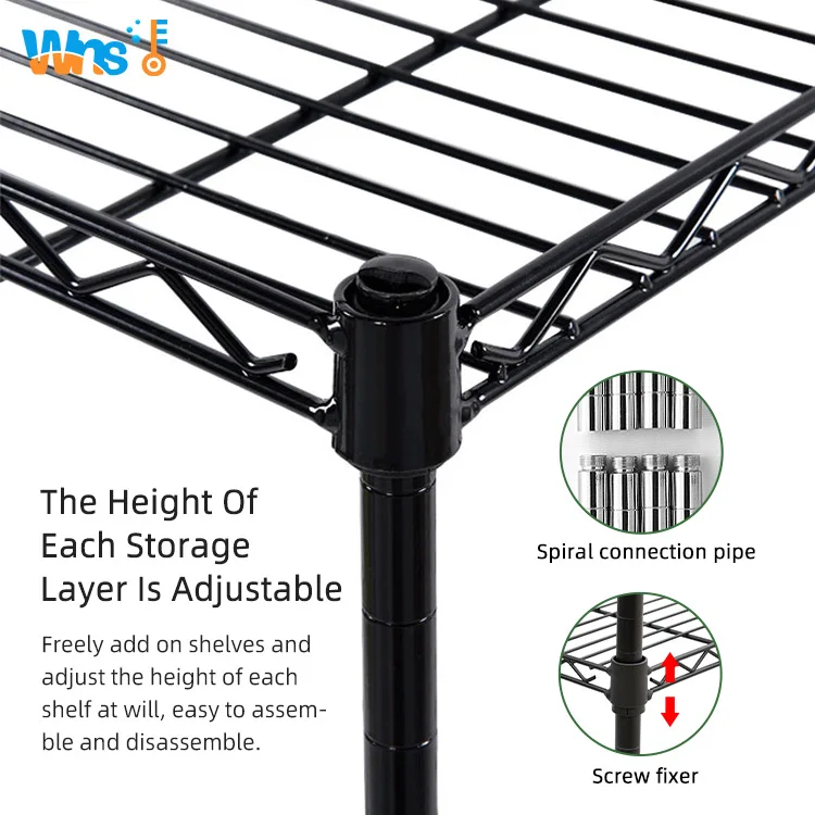 Kitchen Organizer Shelf Durable Kitchen Display Rack Shelf with Wheels Home Storage Rack