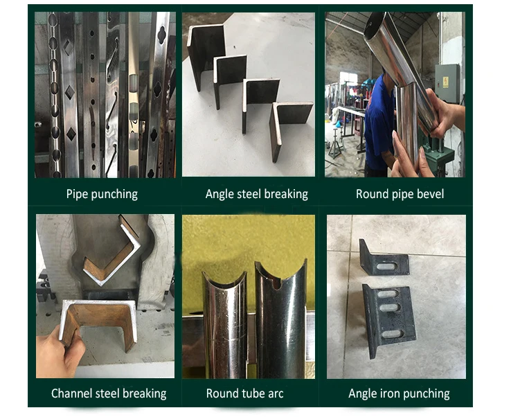 Semi-automatic tube arc punching machine, pipe tube notcher, metal pipe notching machine