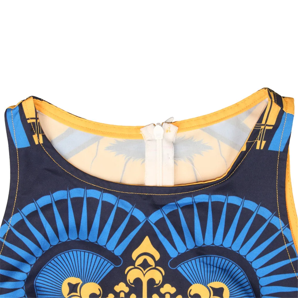 MOQ 1 saint kitt Traditional Long Maxi Dresses caribbean flags Women Long Dress Wholesale Costumes Customize Logo Design