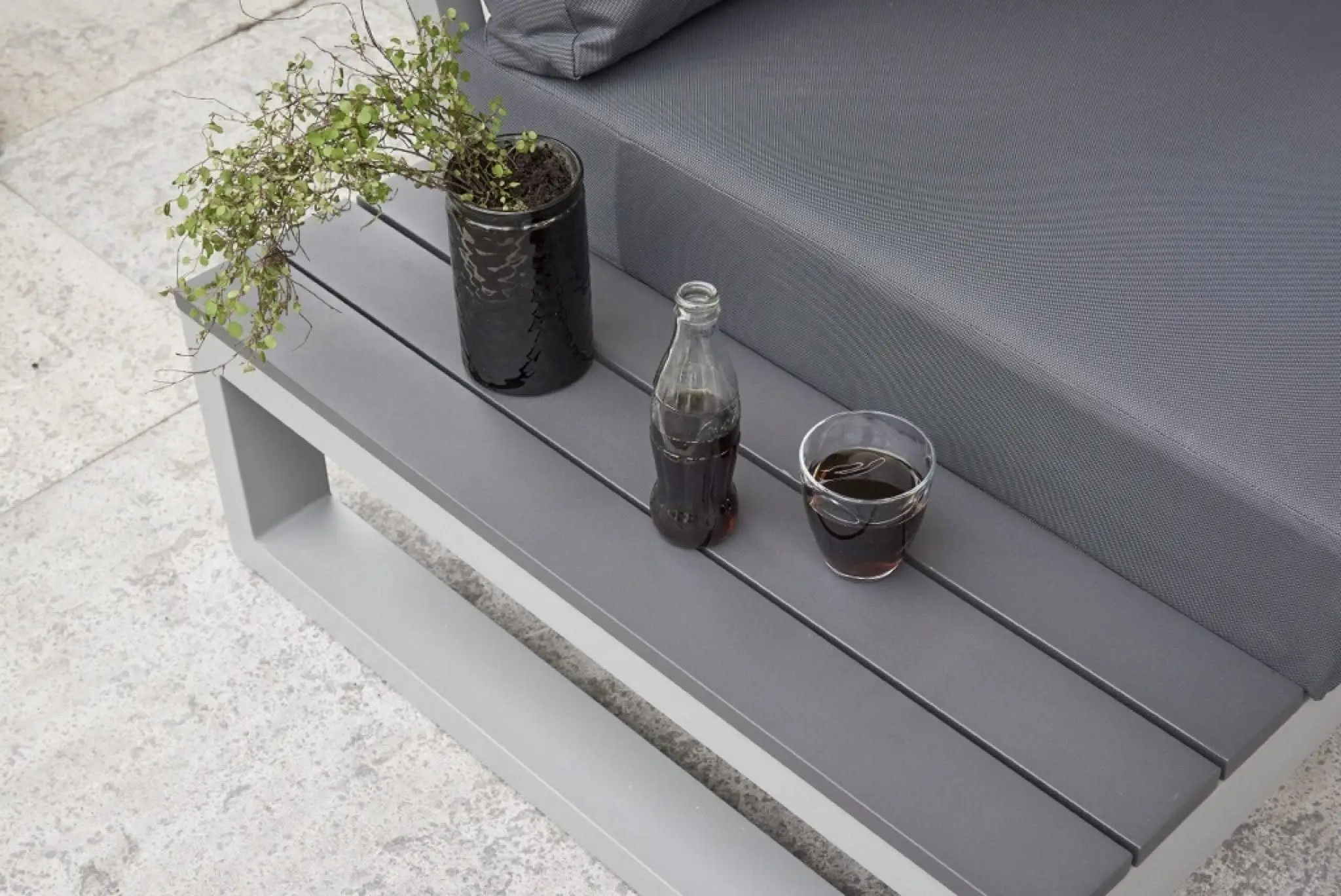 Garden Sofas Set L Shape Corner Sofa Metal Aluminum Patio Luxury Garden Sofas Outdoor Furniture