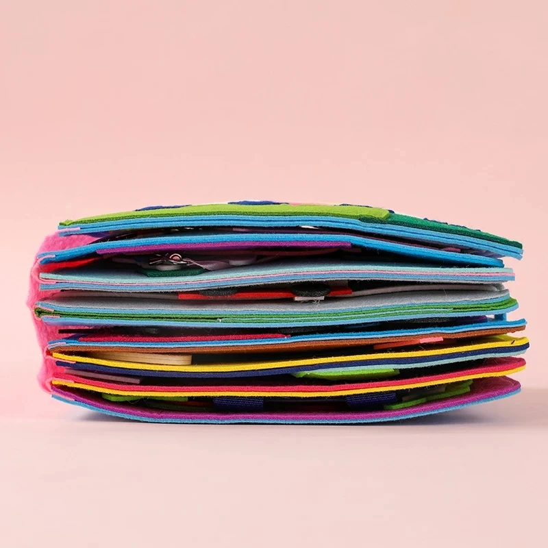 Infant Boys Girls Soft Books Toys Gifts Early Development Interactive Felt Cloth Book