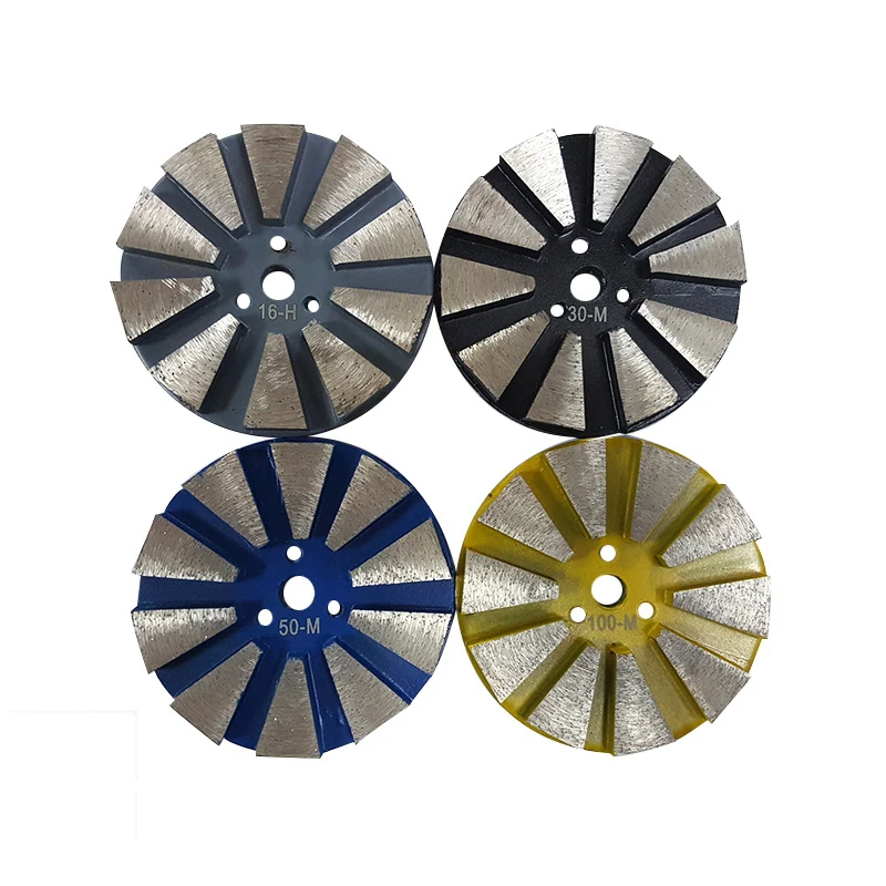 Chinese Manufacturer Hard Metal Bond Ten Segments Concrete Grinding Tools for Grinding Machine