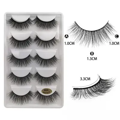 Popular 3D Faux Mink Eyelashes Portable False Eyelashes Eyelash Vendor