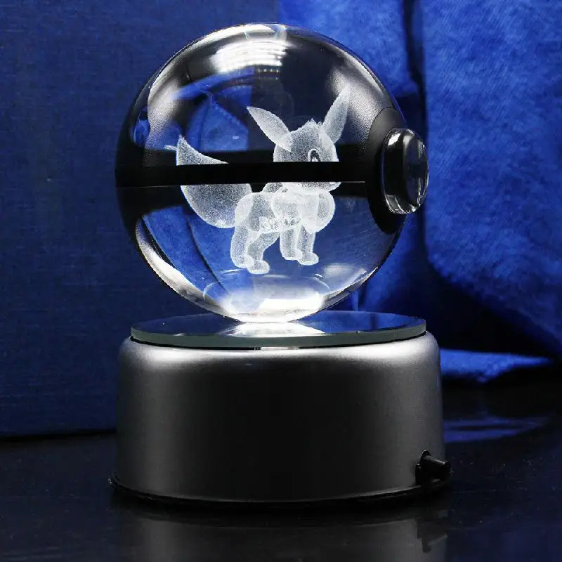 Creative Bedroom Bedside Decoration Gift Luminous Usb Touch Led 3d Table Lamp Rotating Crystal Glass Ball Night Light With Base