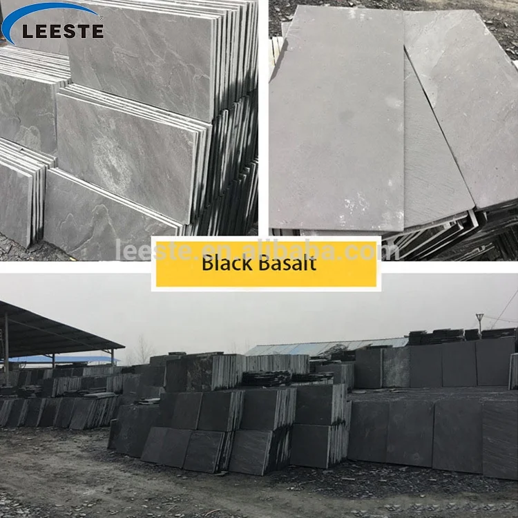 Chinese Natural Bluestone Pavers Grey Basalt Table Tumbled Blue Limestone Tile