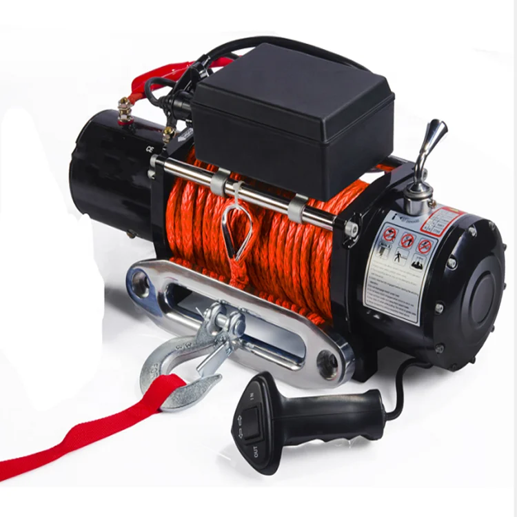 JIN YANG HU Small trailer boat winch electric with synthetic rope or wire rope for car suv jeep
