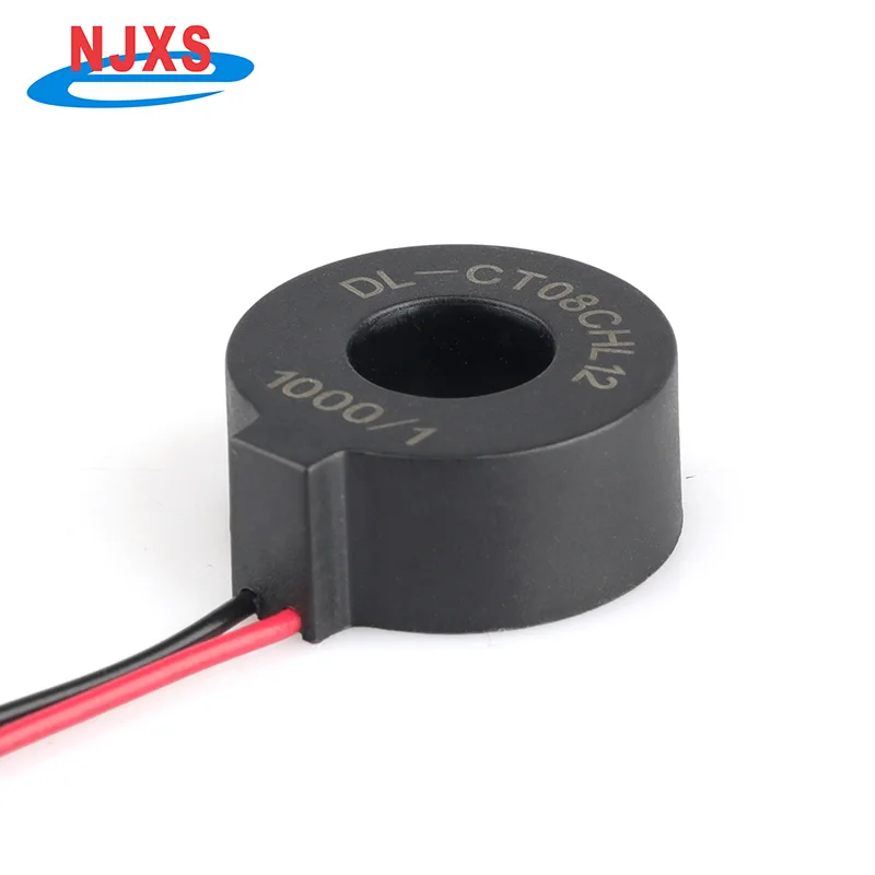 DL-CT08CHL12 1000/1 2000/1 Factory Micro Current Transformers High Permeability Measuring Range 0~70A Lead Wire Toroidal CT
