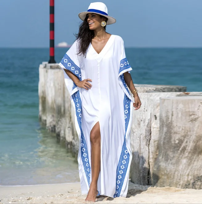 Trend spring lady beach pareo fashion sexy plus size custom print 2022 new summer women bikini cover up