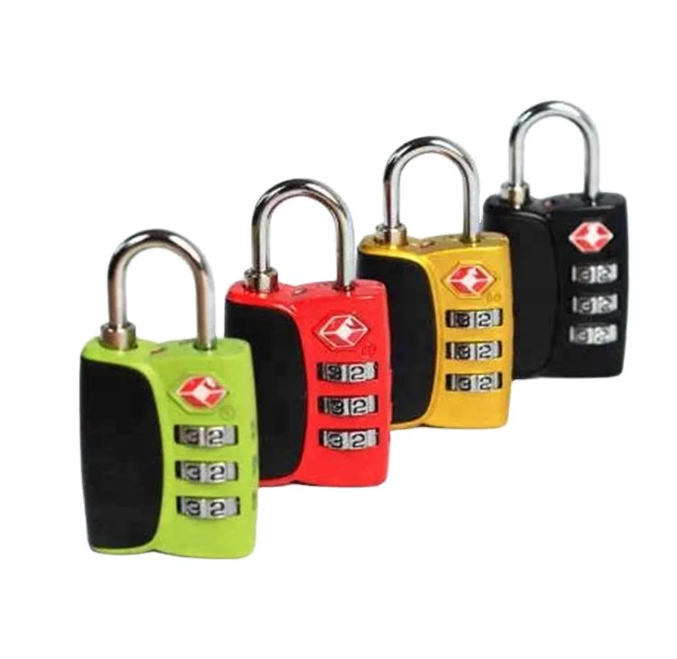 Цинковый сплав TSA 3 цифры комбинация дорожного чемодана багажа Замок