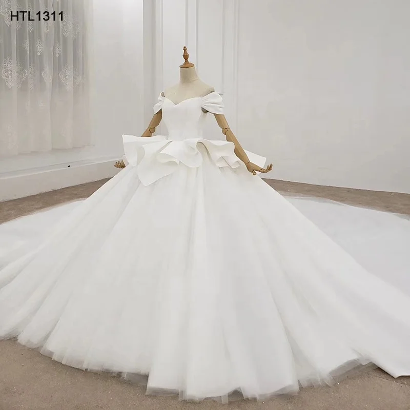 Jancember HTL1311 Off Shoulder Bridal Wedding New Arrival Wedding Dress Ball Gown