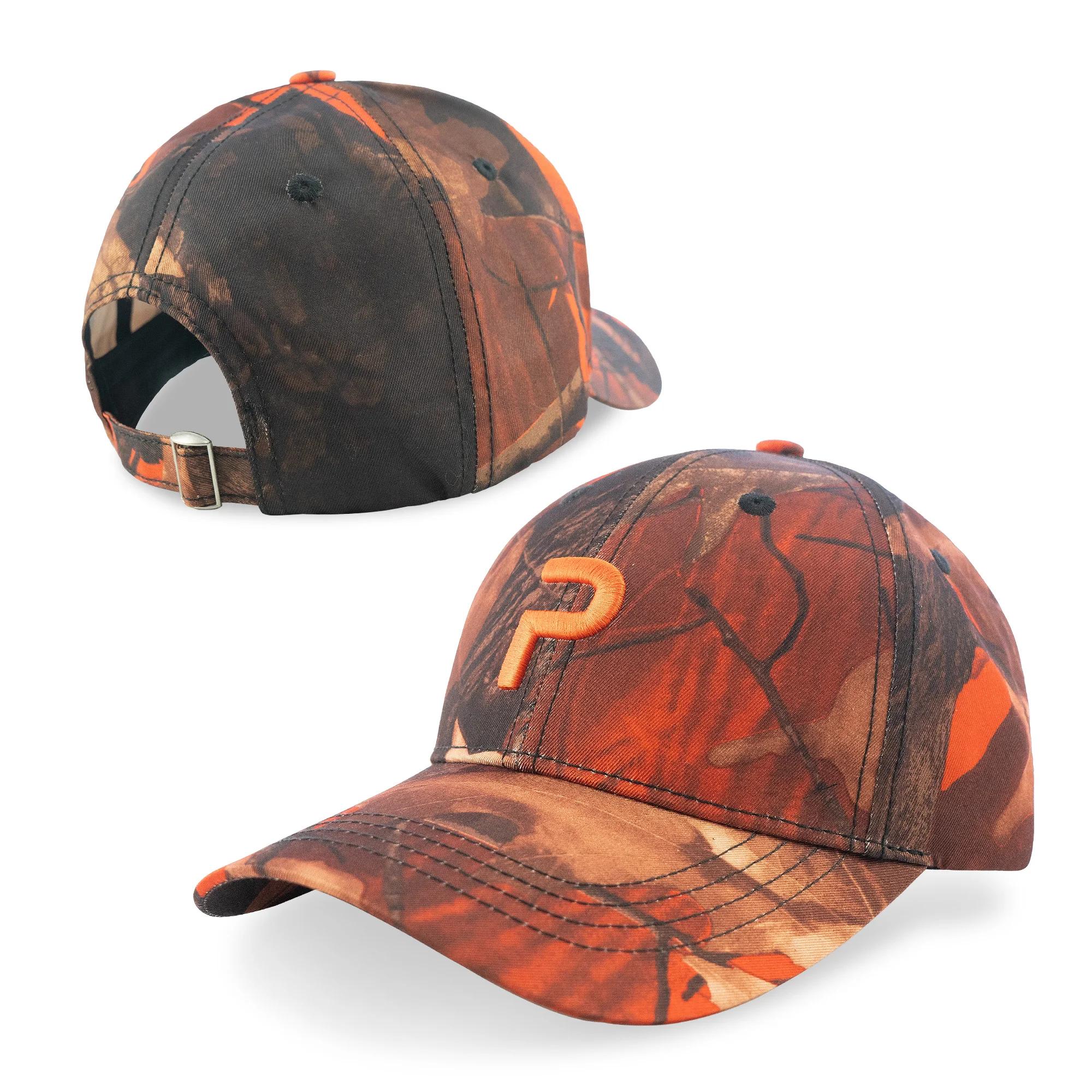 2023 New Arrival Outdoor Custom Jungle Hunting Sublimation Urban Camo Pattern Boonie Hat Vintage Tactical Hunting Cap Orange