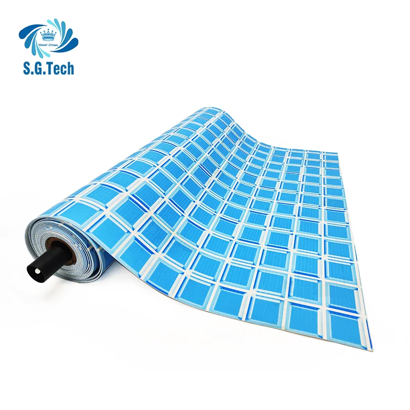 Custom Size Anti-Slip PVC Pool Liner Waterproof Full PVC Roll Pond Liner for Adults Direct Manufacturer Supply