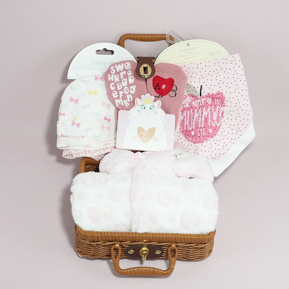 Wideal Baby Girl Gift Set New Born Baby Unique Present Baby Shower & Newborn Lovey Welcome Gift Set