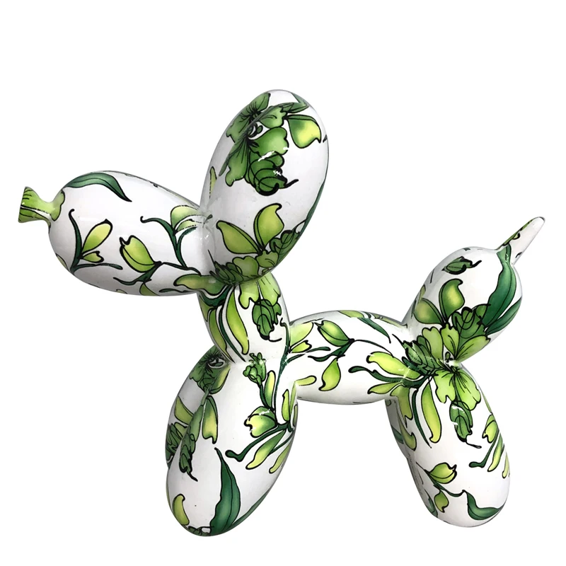 Figurines Abstract Dogs Sculptures Small Statues Home Ornament for Bookshelf Decor Fantastic Jeff Koons Balloon Dog Resin Modern