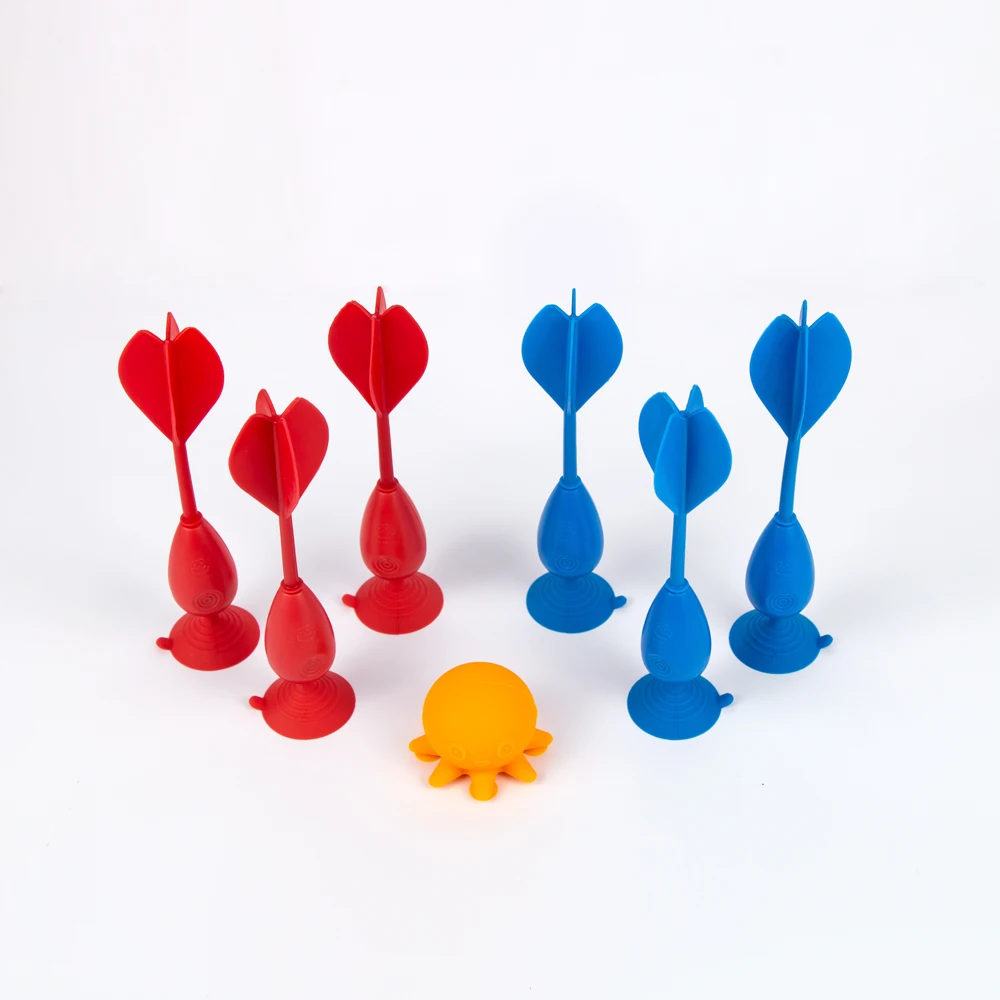 Indoor & Outdoor  pop darts toy set with Wigglenobber Target Marker Silicone sucker dart Games for activities and gatherings