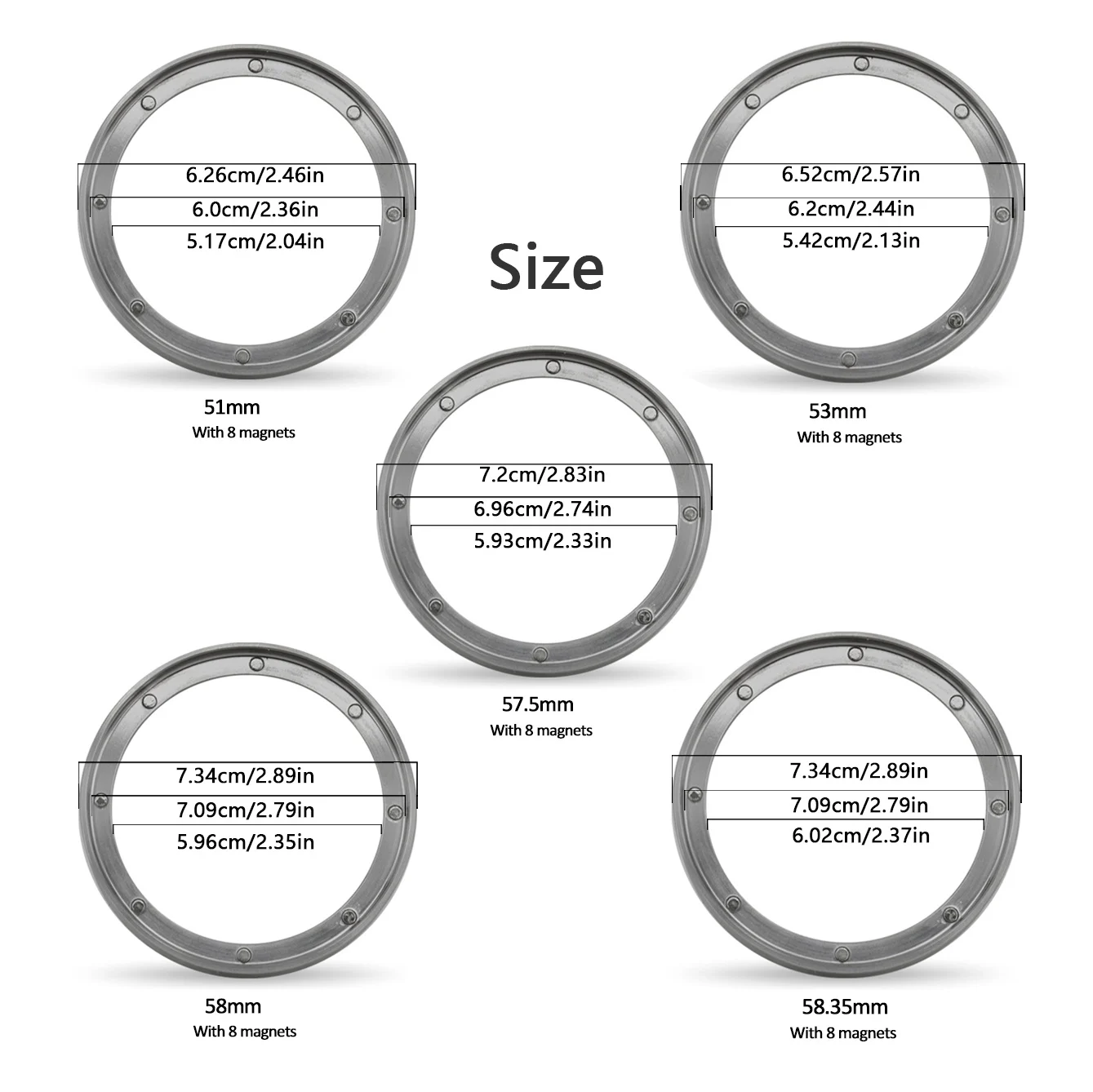 1PCS Customized Magnetic Dosing Ring Espresso Funnel Dosing Cup Dosierring