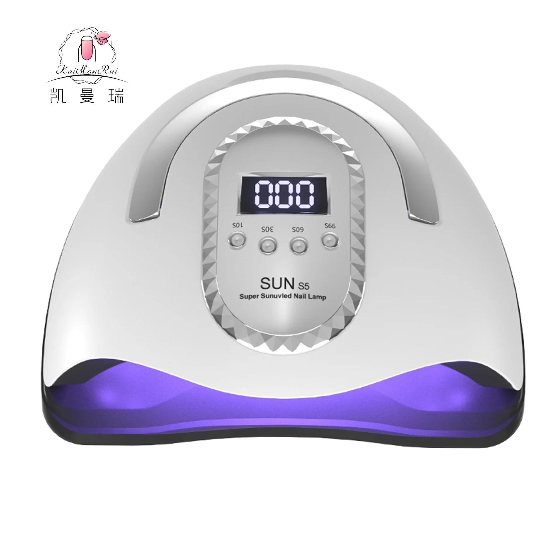 Kaiman High Power 280W SUN S5 Professional UV LED Nail Lamp Dryer Gel Nail Art Tools UV LED Nail Lamp With Handle