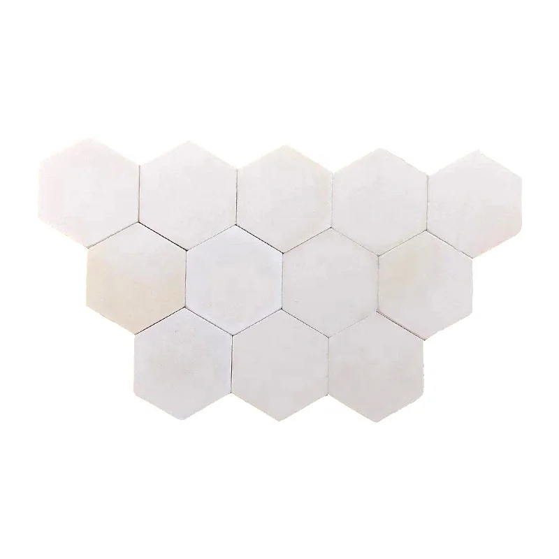 Высокая чистая сторона 32 мм Шестигранная керамическая плитка Al2O3 99% глиноземная керамическая плитка для защитной пластины