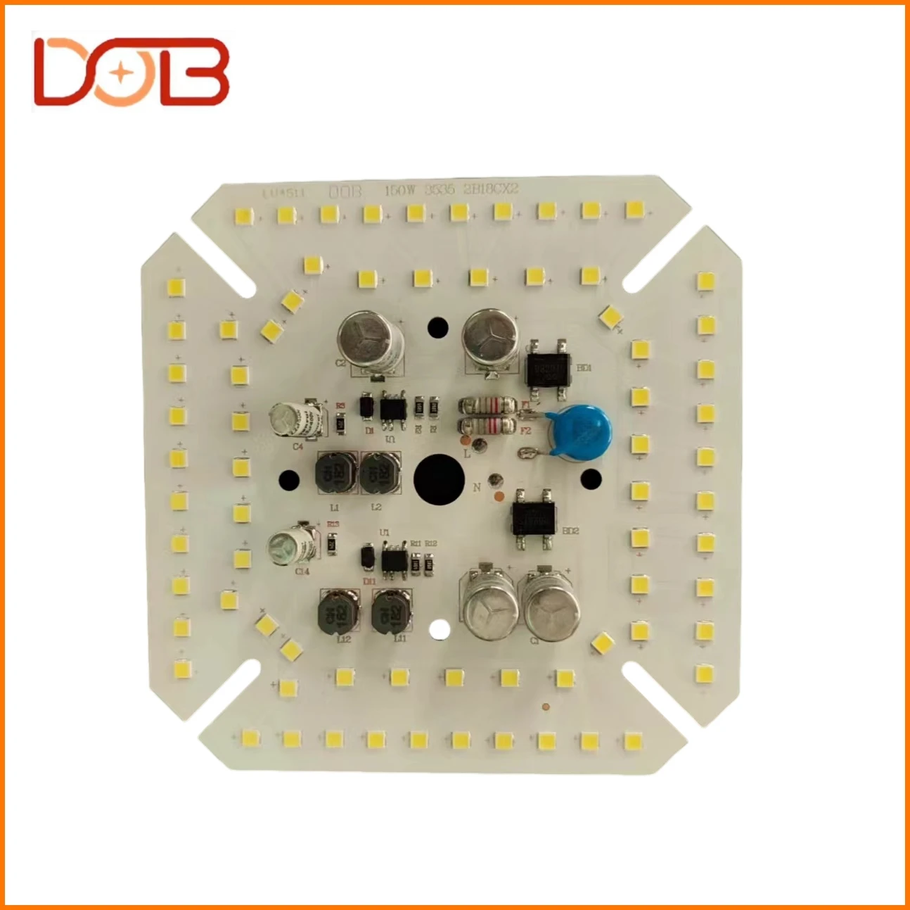 50w The Core Factory Outlet Light High Efficiency  Fin Bulb Led Chip 3535 China Factory Full Wattage Driver-Free Dob Pcb Board