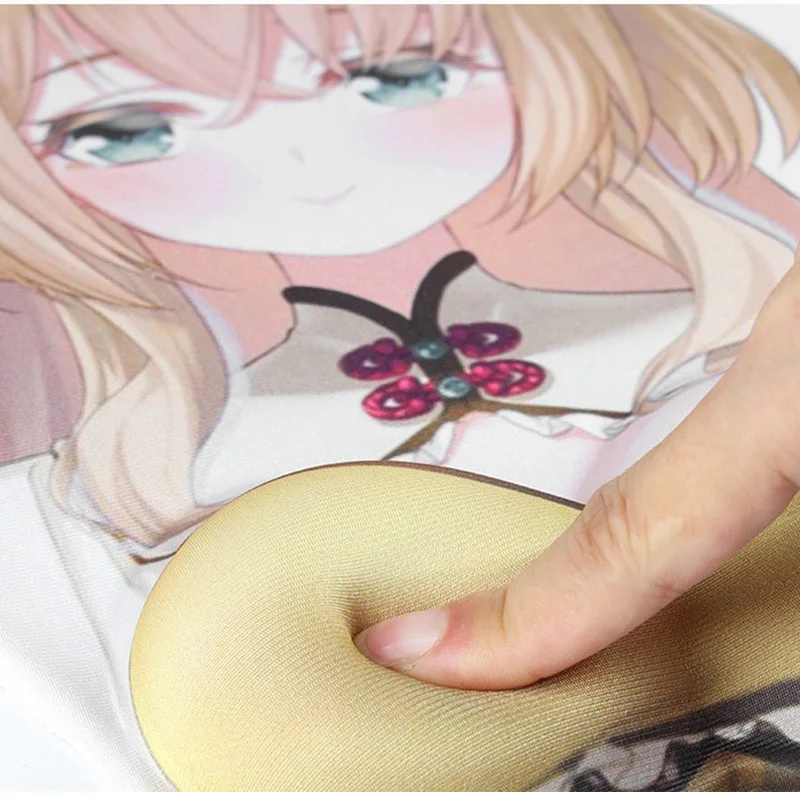 Factory Supply Custom Silicone Gel Boob Mouse Pad Anime Wrist Rest high quality Ergonomic 3d Sexy Anime Gel Mousepad