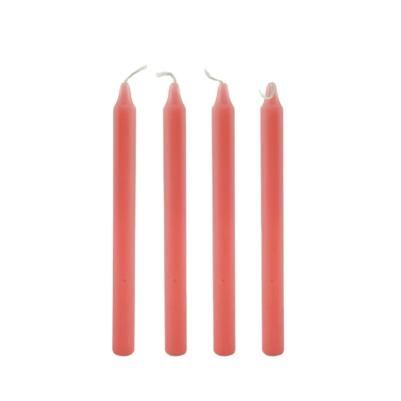 UK Taper colorful Candles 8 inch 7-8 hrs Burning Smokeless and Unscented color candles to Germany