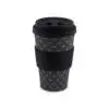 Wholesale eco friendly travel custom bamboo fiber reusable coffee cups disposable with lid