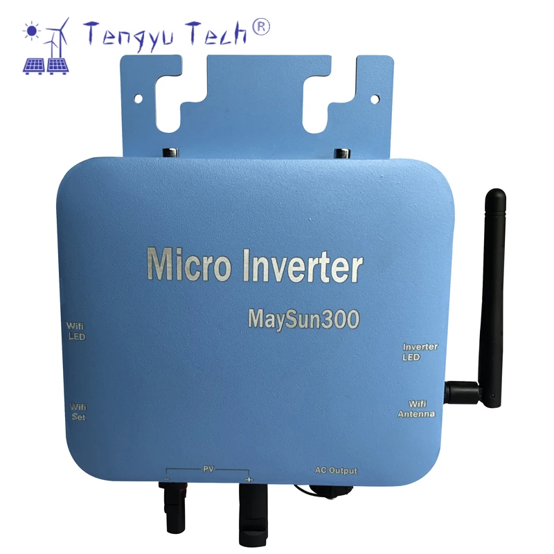 Tengyu Tech On Grid tie Solar Inverter App Monitoring  300W 350W 400W 500W Grid-connected Micro Inverter  120V/230V 50/60 Hz