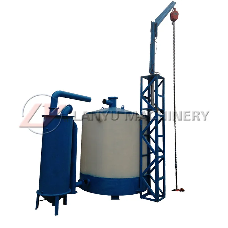 lanyu wood branch charcoal machine/wood charcoal/gas flow carbon