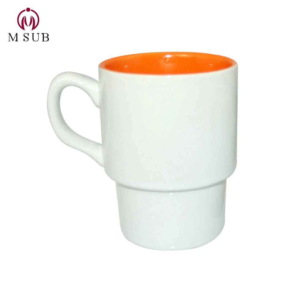 sublimation blanks inner color stackable mug coffee mugs custom logo ceramic mugs with logo customize