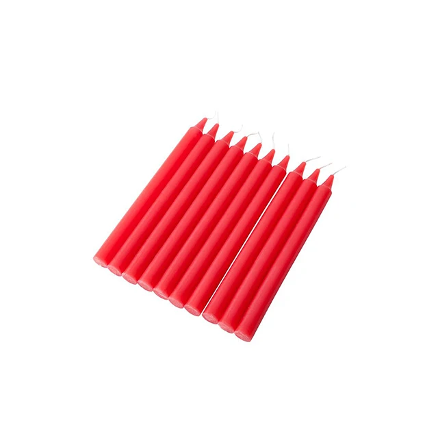 Лидер продаж, оптовая продажа, роскошный соевый воск, Современная Белая, черная, красная Бездымная неароматизированная конусная Свеча для украшения дома