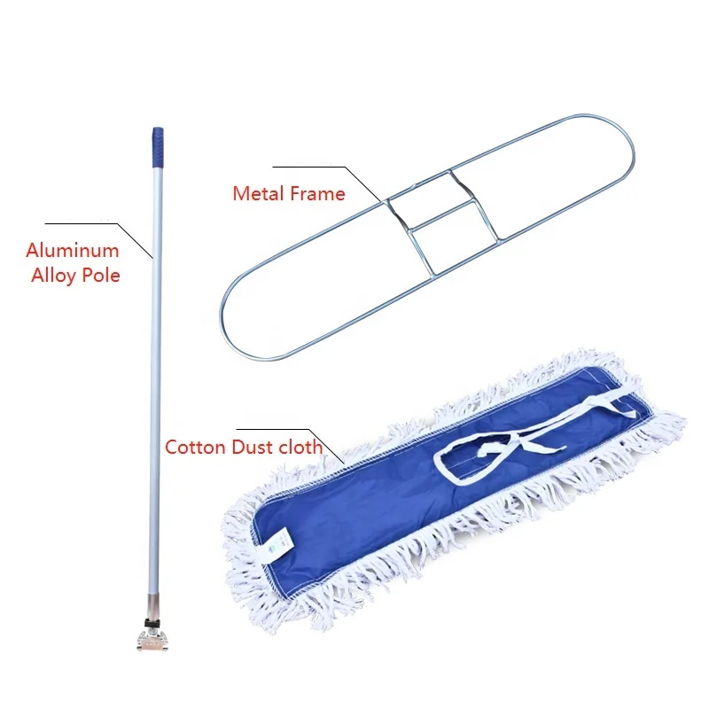 drag aluminum alloy telescopic rod wooden floor big dust push flat large 90cm pier cloth wide non-woven floor cloth dust mop