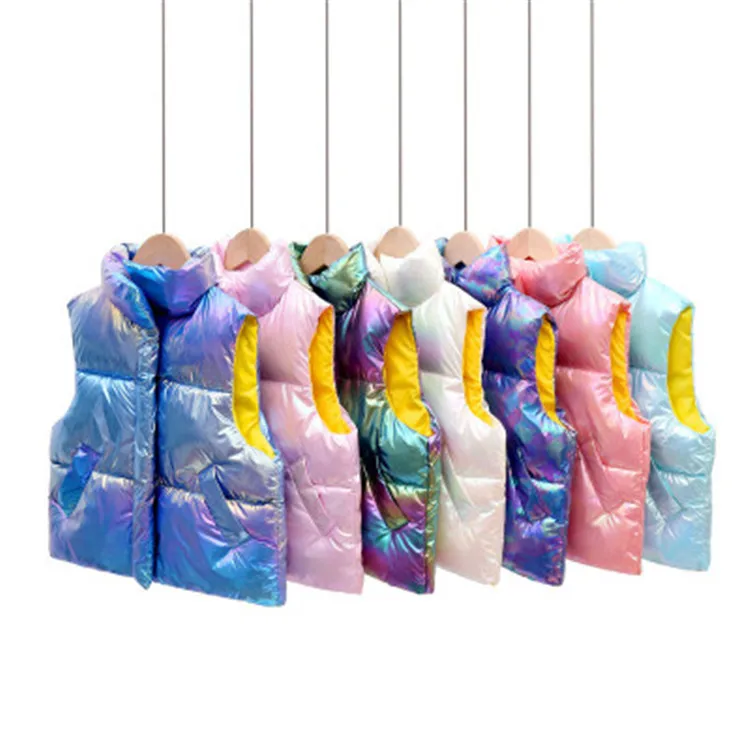 Лидер продаж, детский зимний жилет, новая детская одежда, детское уличное пальто из пуха и хлопка ZJ786